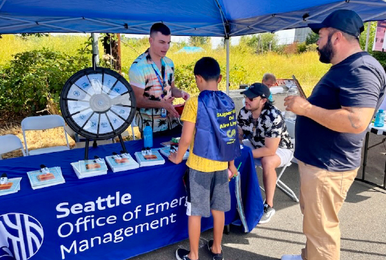 OEM table at Duwamish event