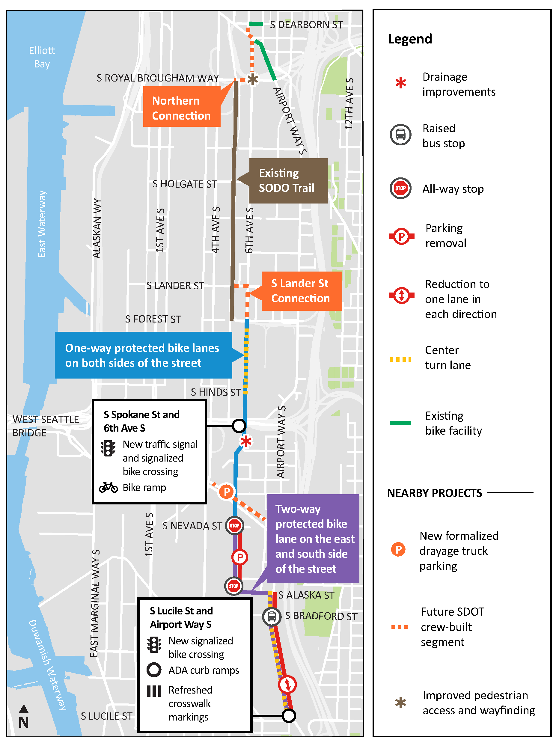 Georgetown to Downtown Project Map