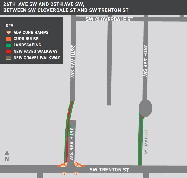 map of project area and improvements
