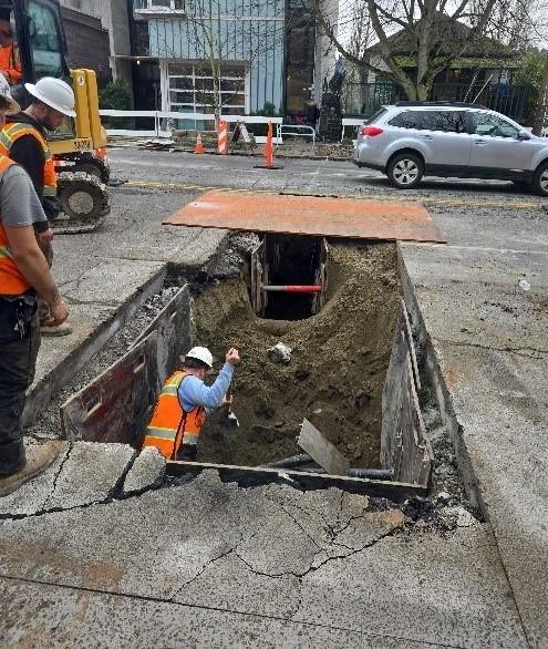 1st and n 36th trenching