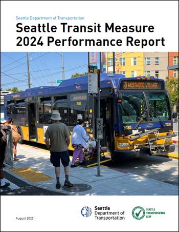 The cover of the Seattle Transit Measure 2024 Performance Report