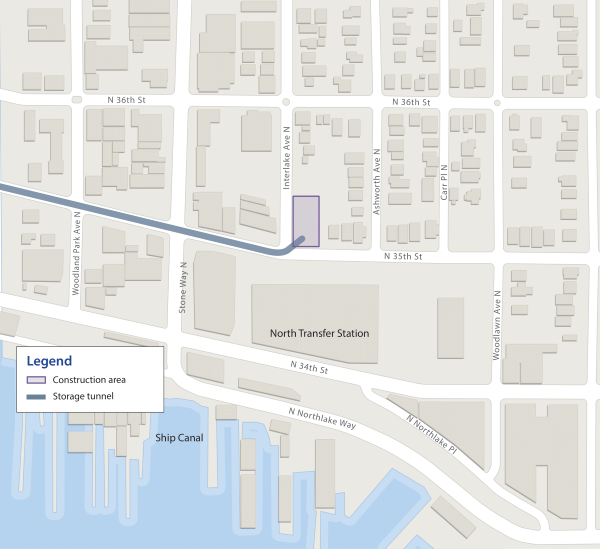 Map of project site area.