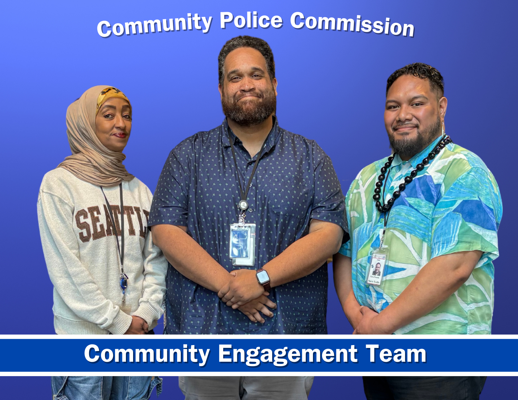 (L-R) Mergitu Argo, Dorian Waller, and Mario Teulilo