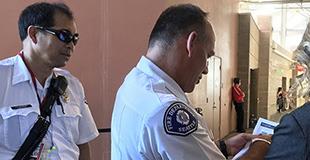 Image of firefighters conducting inspection work