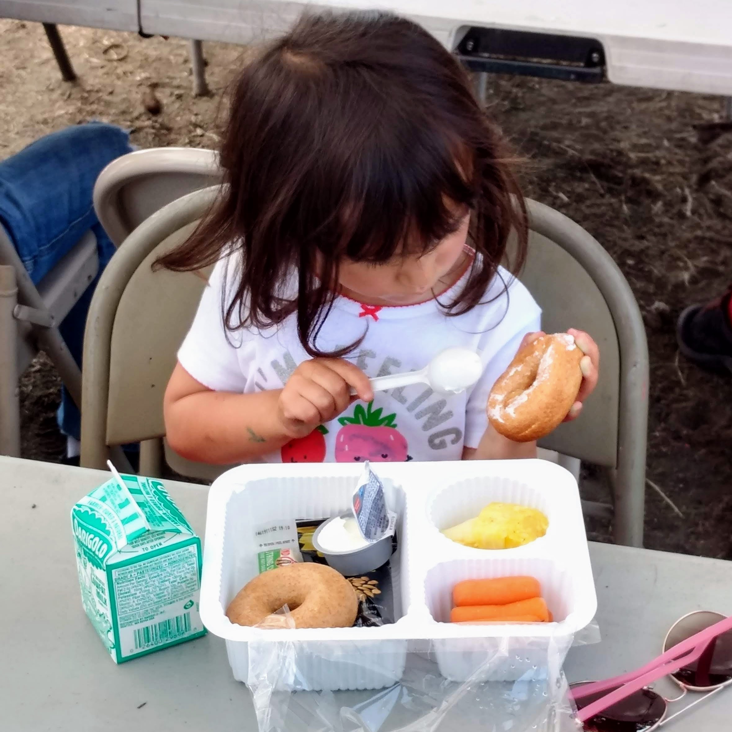 Children receiving summer meal program lunches