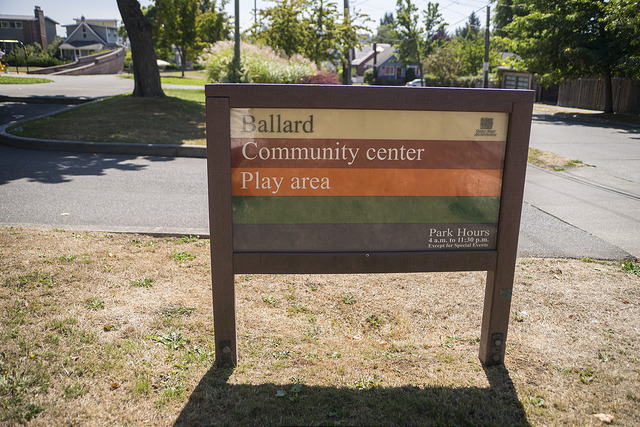 Ballard Community Center sign