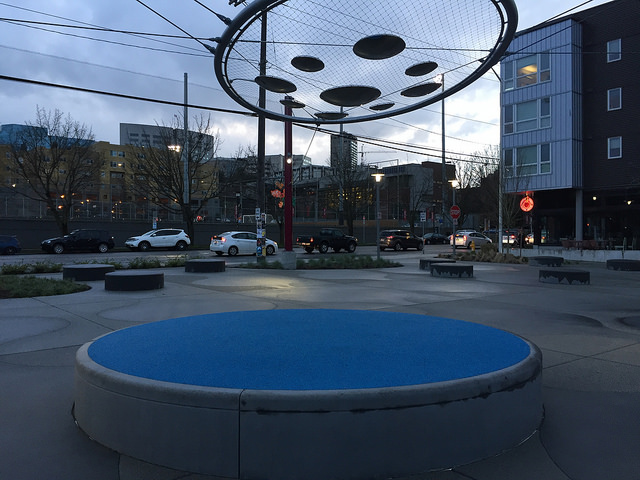 12th Ave. Square Park art and platform