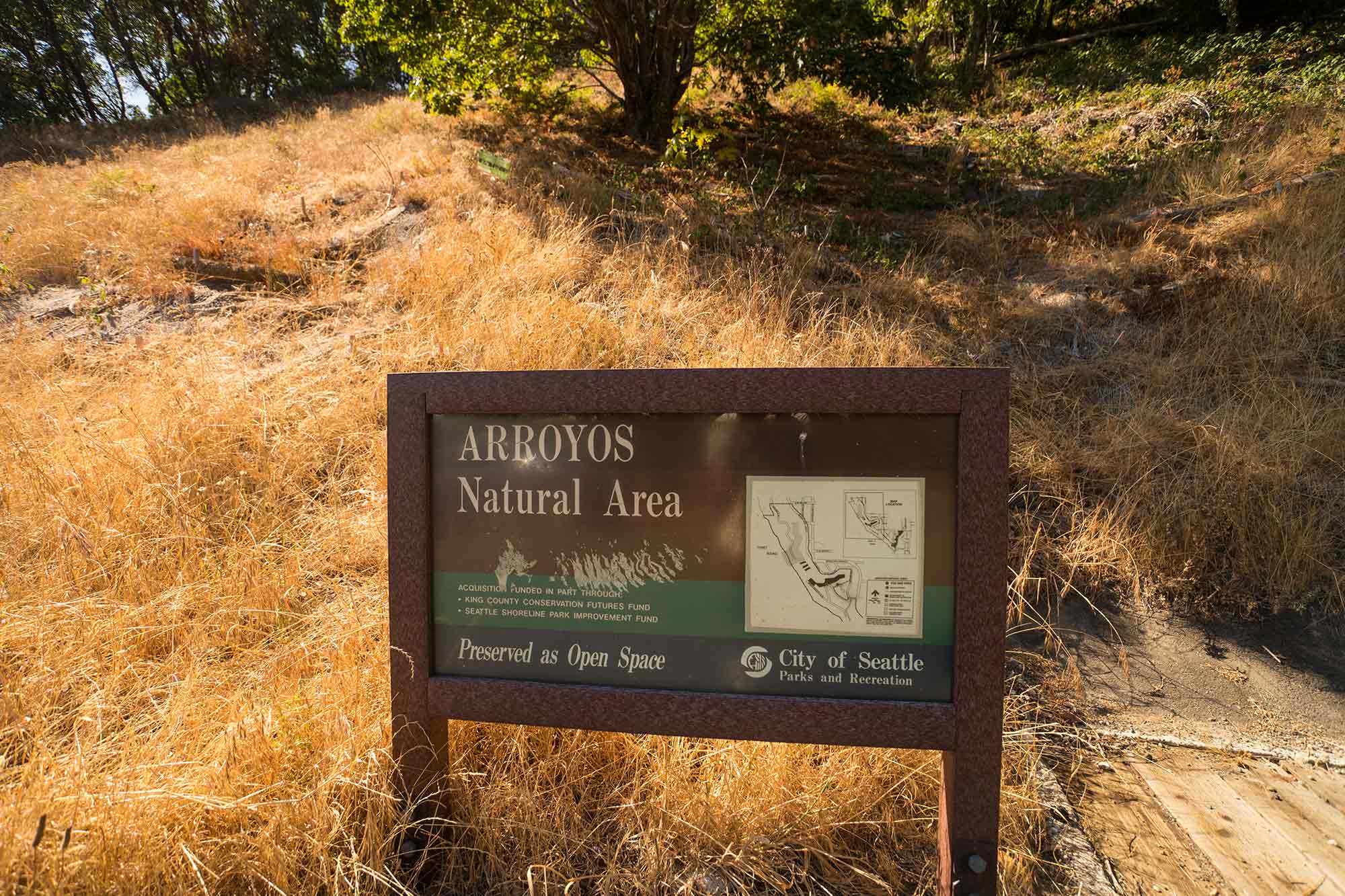 Arroyos Natural Area sign - Photo by TIA International Photography