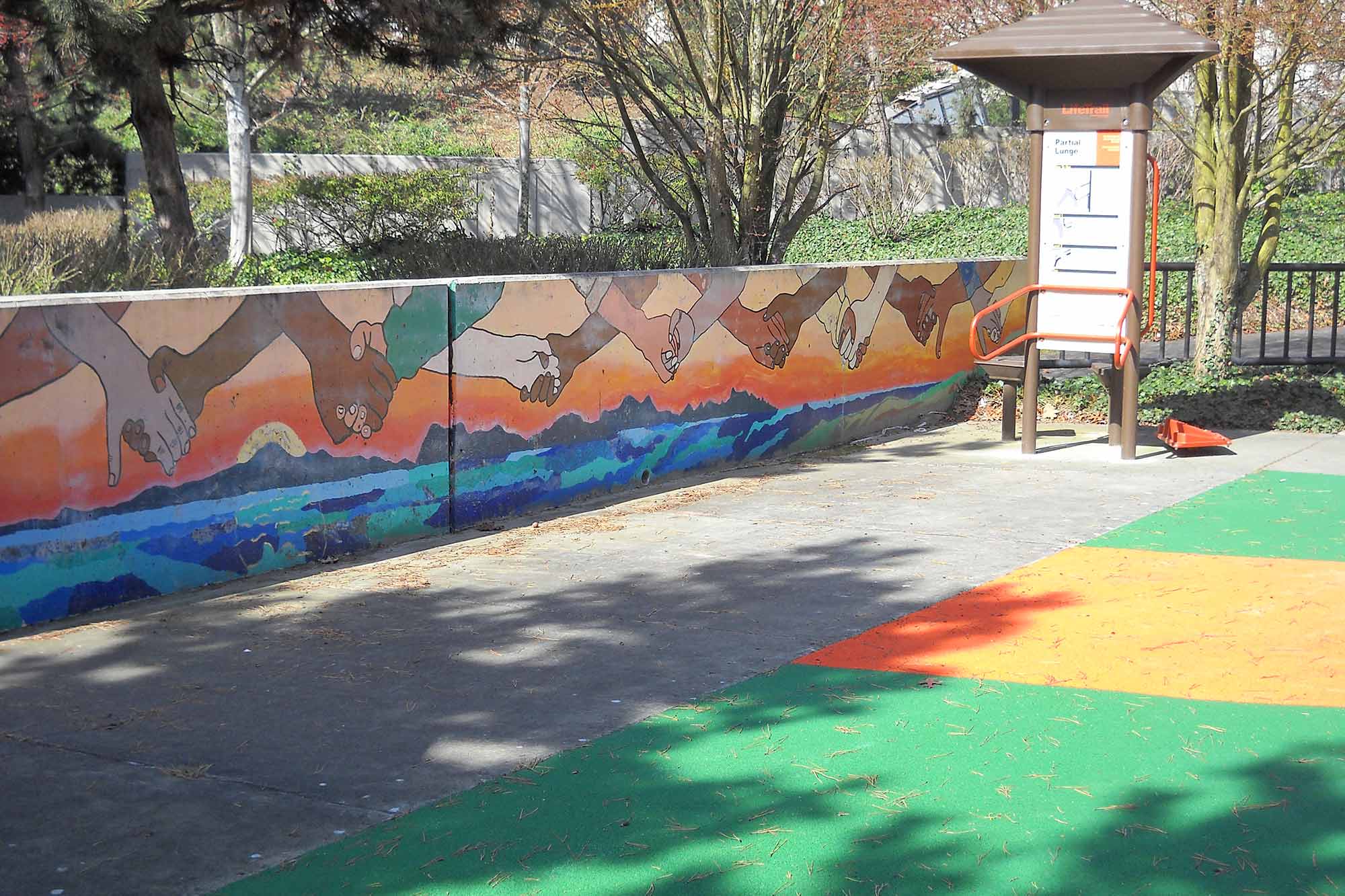 Atlantic Street Park fence and playspace