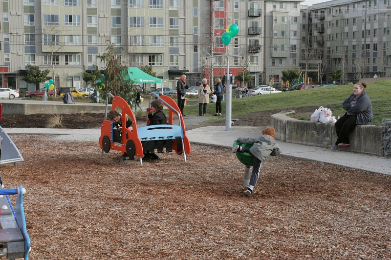 Bitter Lake Resevoir playground and lawn