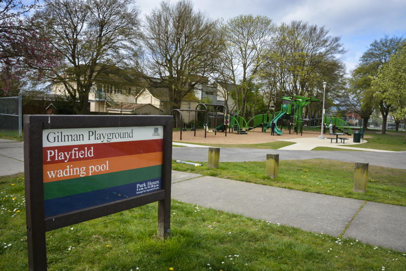 Gilman Playground sign - photo by Marivic Pinedo