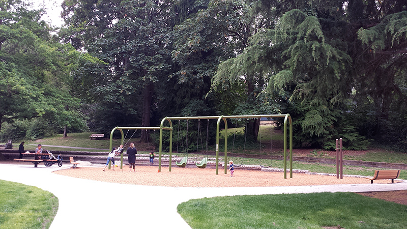 Swingset at Mount Baker Park