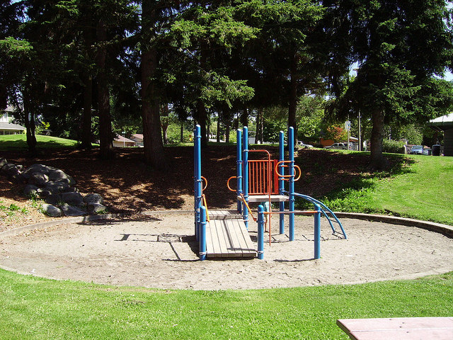 Sandel Playground play are and lawn