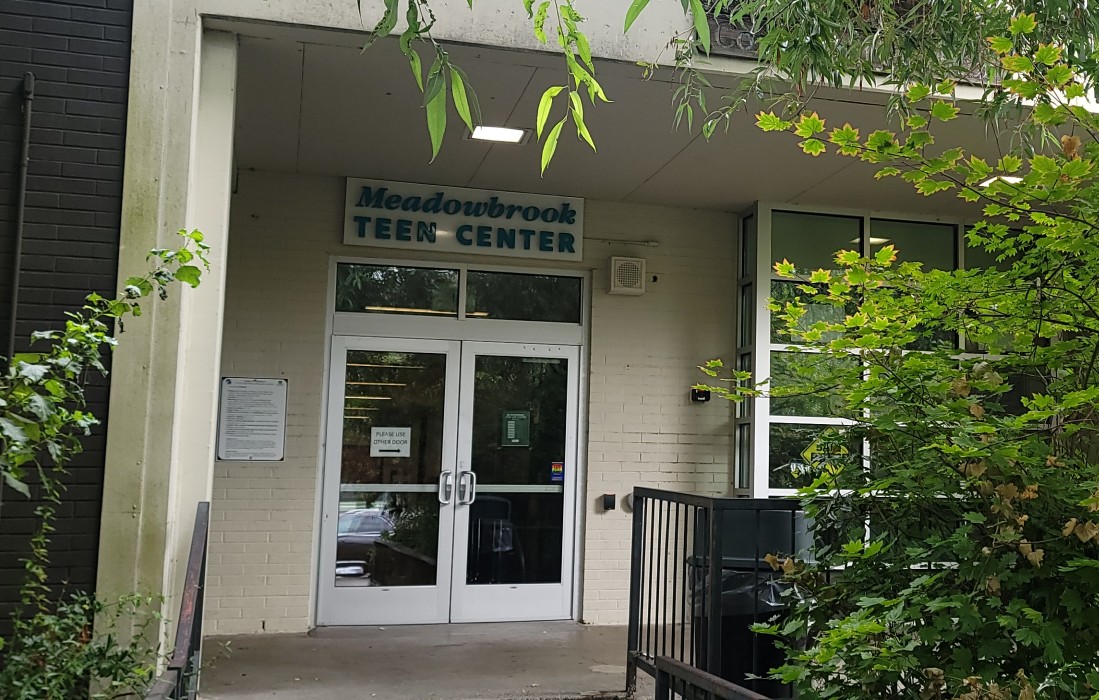 The exterior of Meadowbrook Teen Life Center