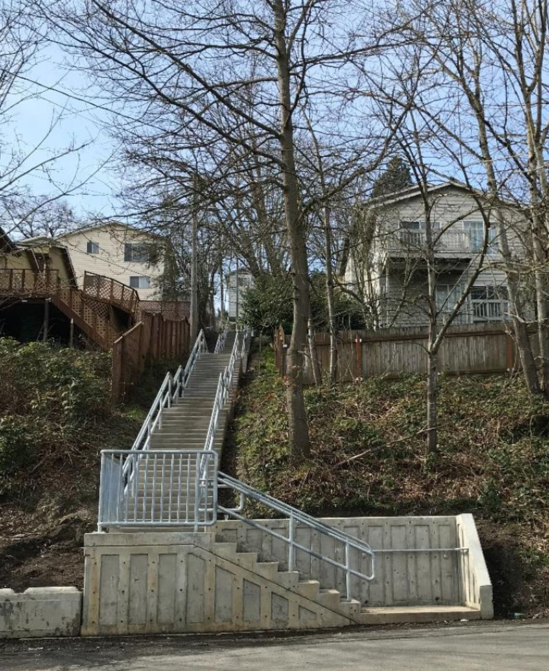 AFTER: Stairway on Letitia Ave S and Adams St. 