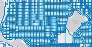 Close up of the Blockface Map