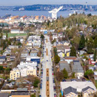Aerial view of Delridge in West Seattle