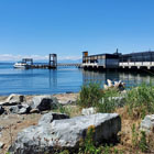 Habitat Beach view looking west toward the Seattle Water Taxi Dock and West Seattle