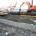 Sand and soil being moved up to the beach 