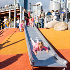 The park features a play area for kids