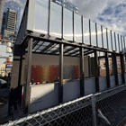 The new restroom under construction.